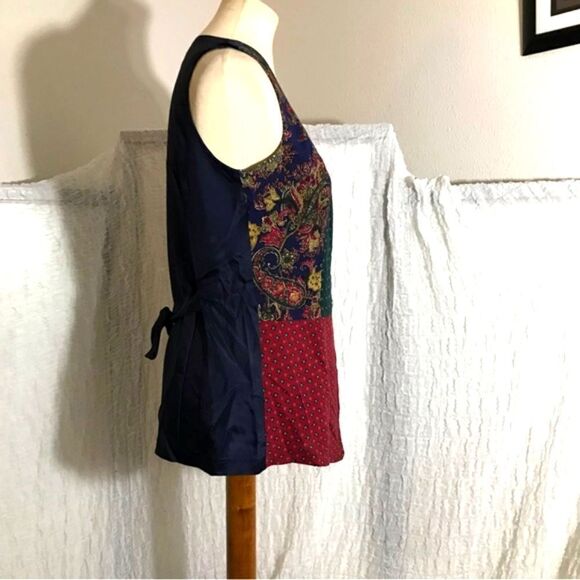 Britland Vtg. 80's Pasley Vest Size Medium - Picture 4 of 9